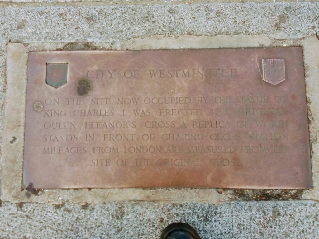 Site of the original Cross in Trafalgar Square