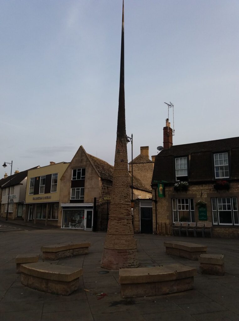 The modern memorial at Stamford
